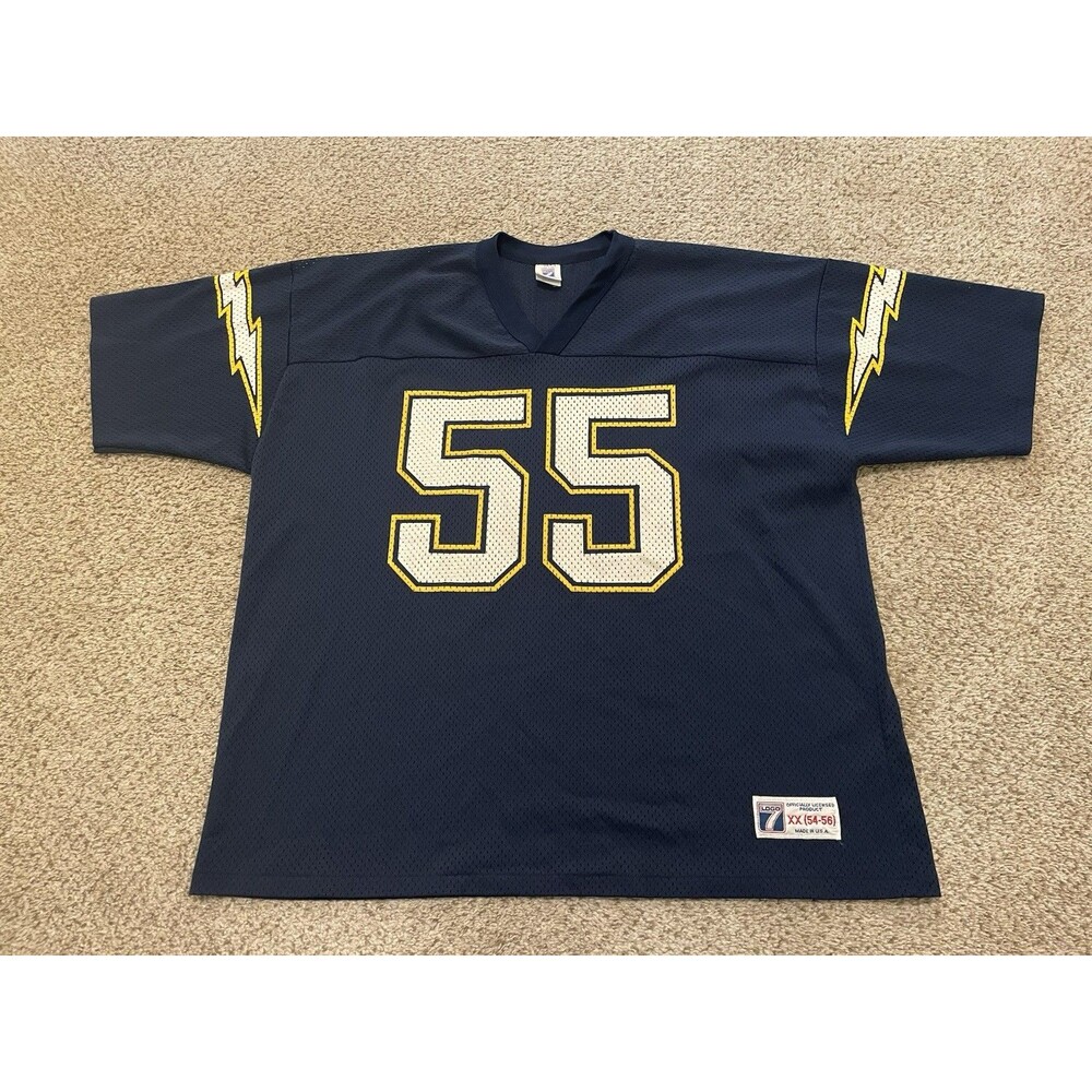 Vintage Junior Seau San Diego Chargers Logo 7 Jersey Mens Sz 2XL NFL Football